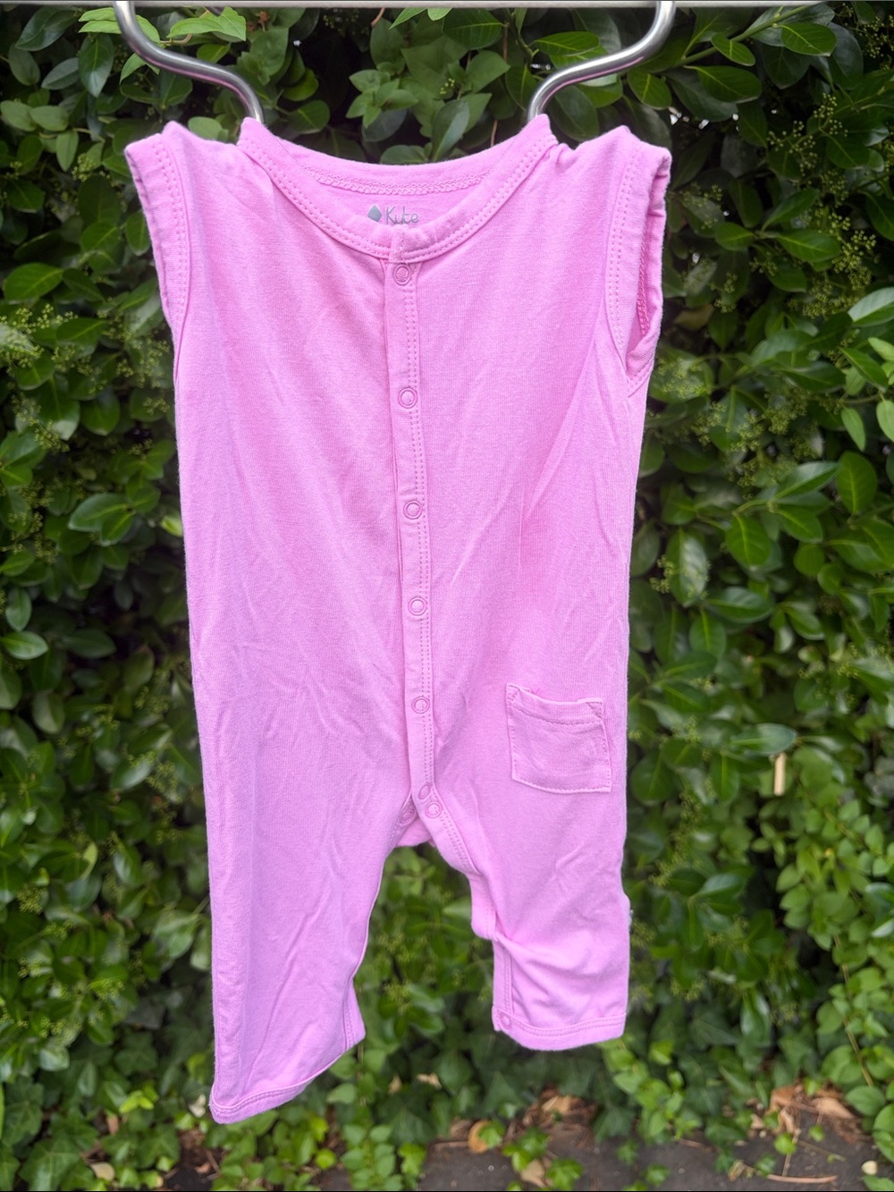 Pink Sleeveless Baby Romper